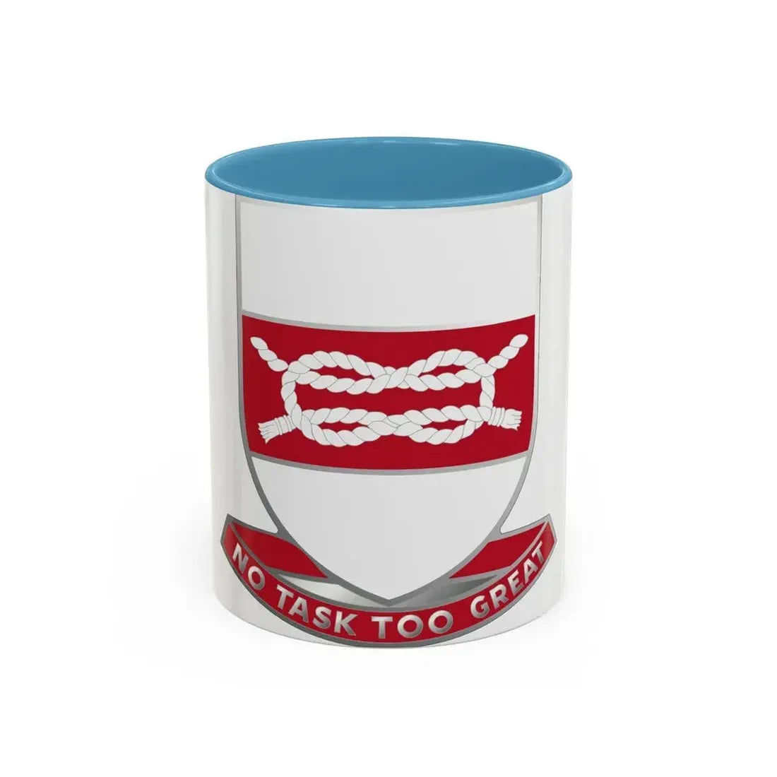 97 Engineer Battalion (U.S. Army) Accent Coffee Mug 11oz Light Blue - Go Mug Yourself