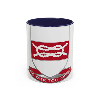 97 Engineer Battalion (U.S. Army) Accent Coffee Mug 11oz Navy - Go Mug Yourself