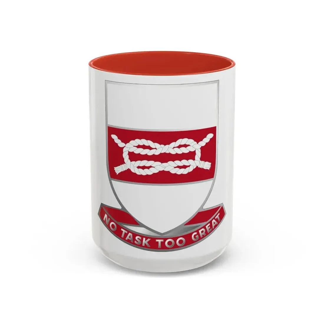 97 Engineer Battalion (U.S. Army) Accent Coffee Mug 15oz Red - Go Mug Yourself