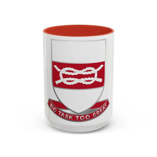 97 Engineer Battalion (U.S. Army) Accent Coffee Mug 15oz Red - Go Mug Yourself