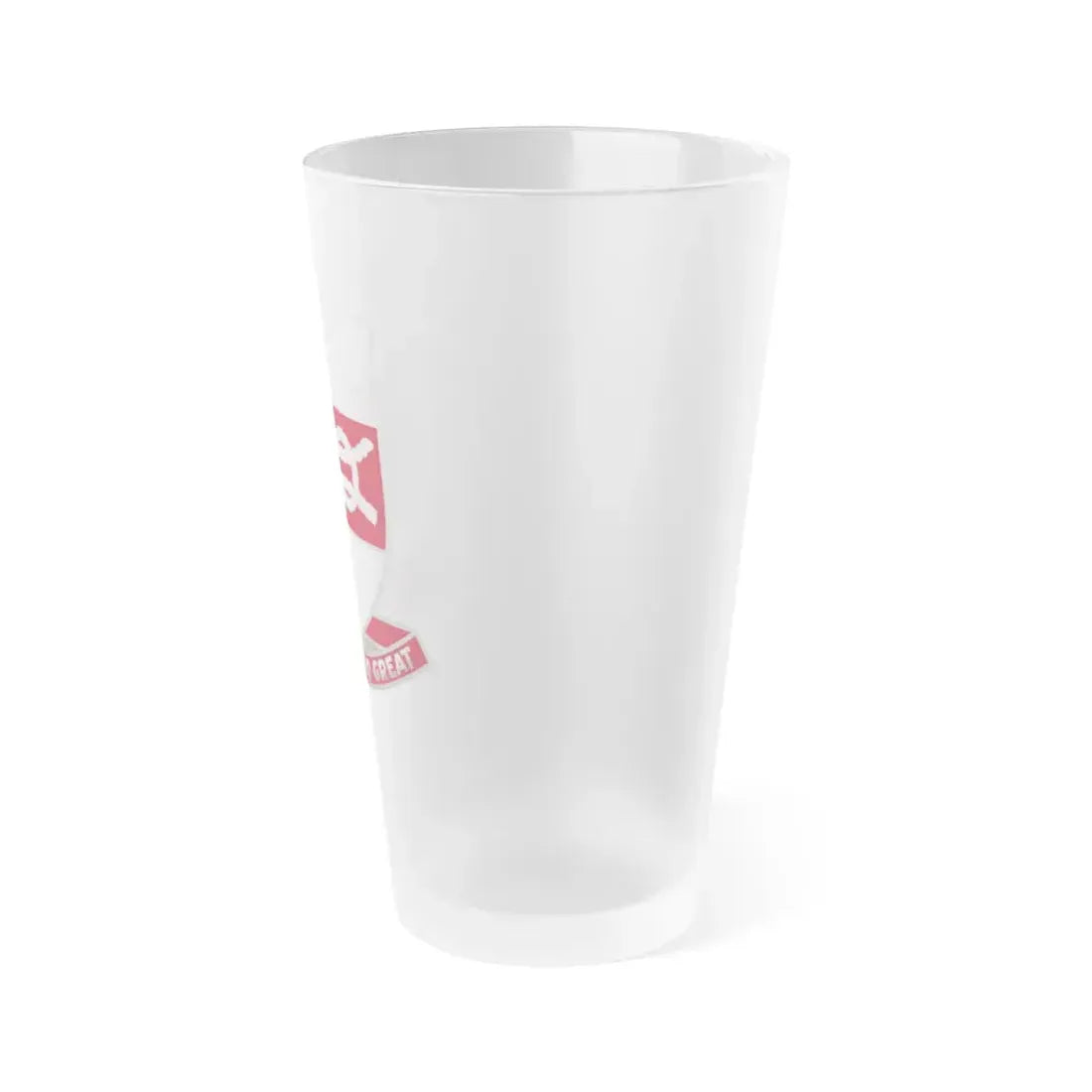 97 Engineer Battalion (U.S. Army) Frosted Pint Glass 16oz - Go Mug Yourself