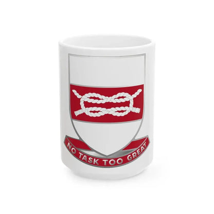 97 Engineer Battalion (U.S. Army) White Coffee Mug 15oz - Go Mug Yourself