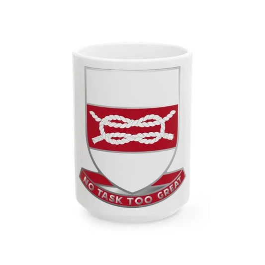 97 Engineer Battalion (U.S. Army) White Coffee Mug 15oz - Go Mug Yourself