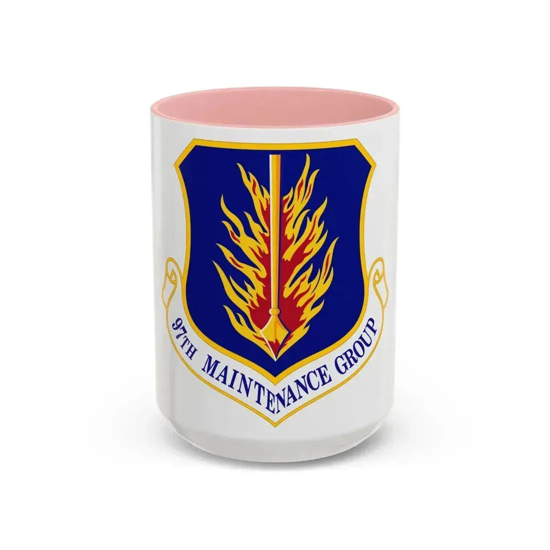 97 Maintenance Group AETC (U.S. Air Force) Accent Coffee Mug 15oz Pink - Go Mug Yourself