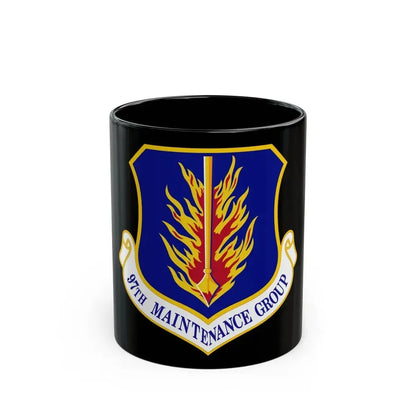 97 Maintenance Group AETC (U.S. Air Force) Black Coffee Mug 11oz - Go Mug Yourself