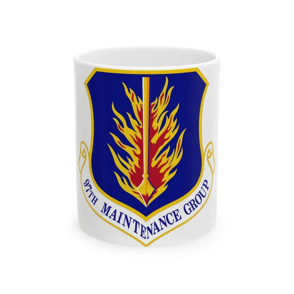 97 Maintenance Group AETC (U.S. Air Force) White Coffee Mug 11oz - Go Mug Yourself