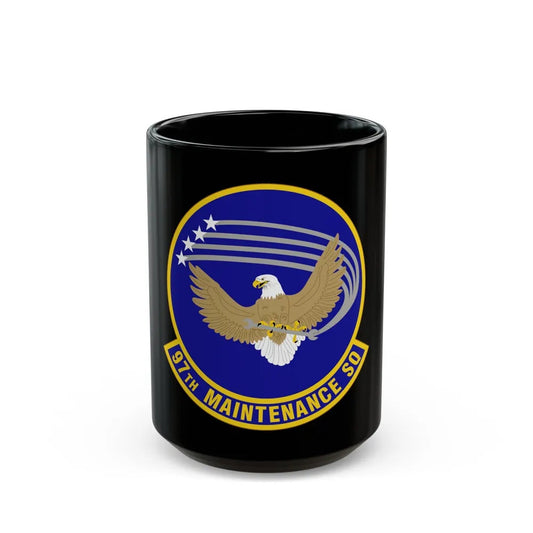 97 Maintenance Squadron AETC (U.S. Air Force) Black Coffee Mug-15oz-Go Mug Yourself