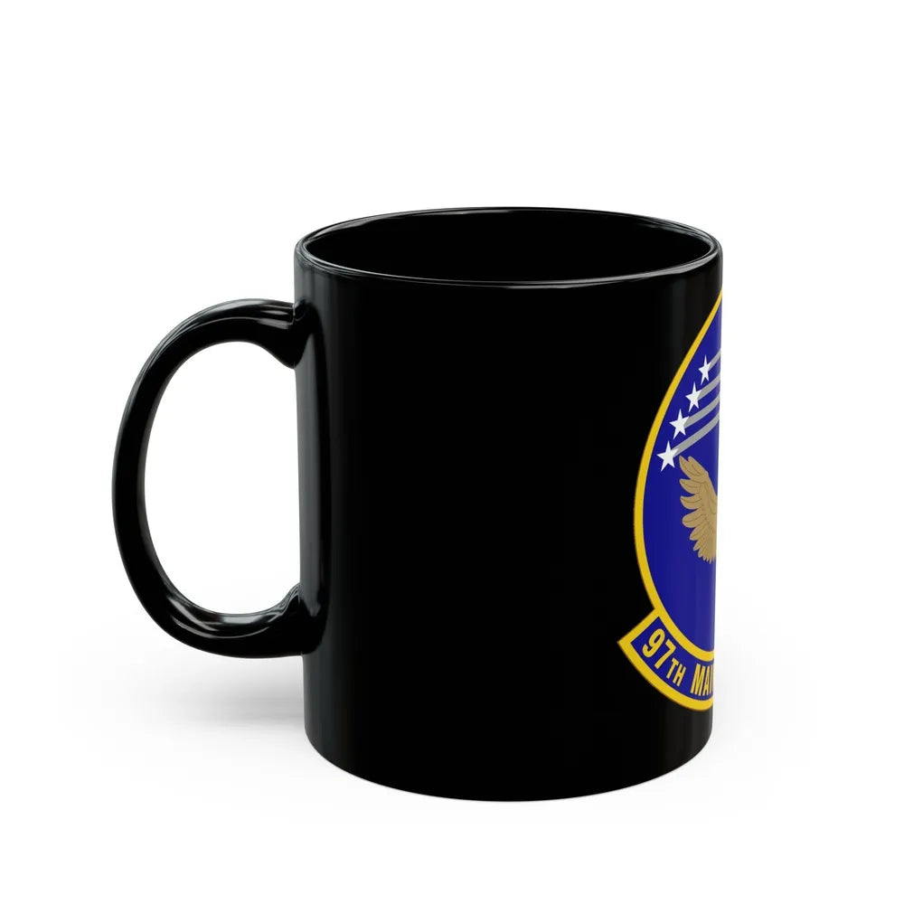 97 Maintenance Squadron AETC (U.S. Air Force) Black Coffee Mug-Go Mug Yourself