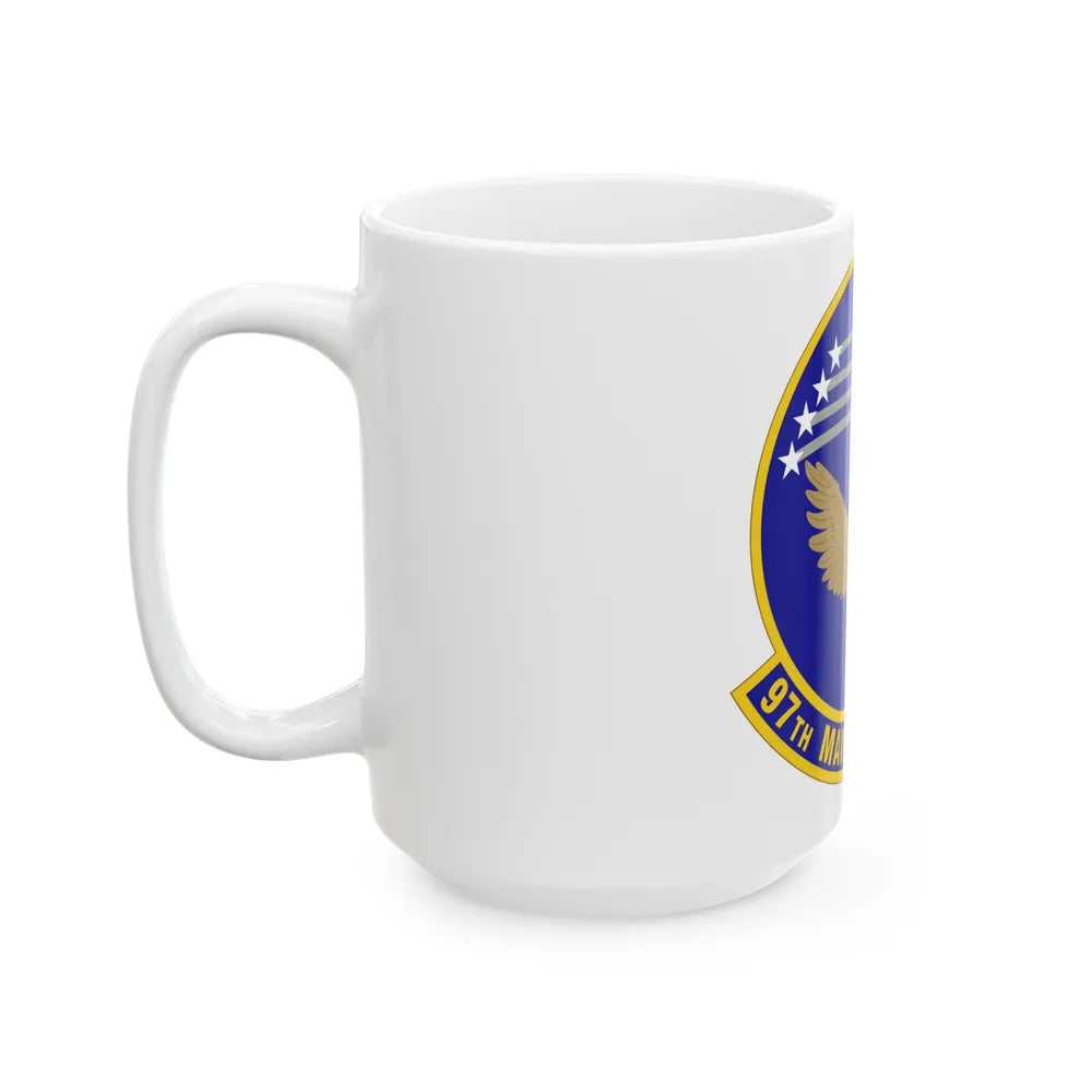 97 Maintenance Squadron AETC (U.S. Air Force) White Coffee Mug-Go Mug Yourself