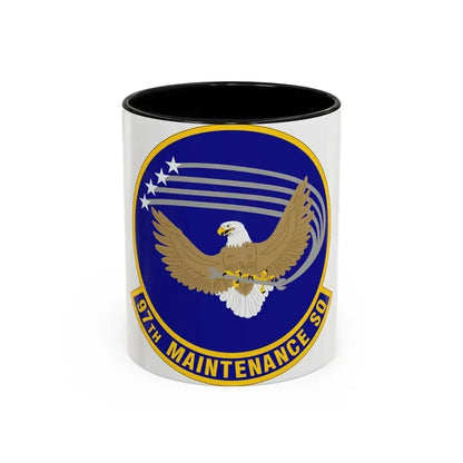 97 Maintenance Squadron AETC (U.S. Air Force) Accent Coffee Mug 11oz Black - Go Mug Yourself