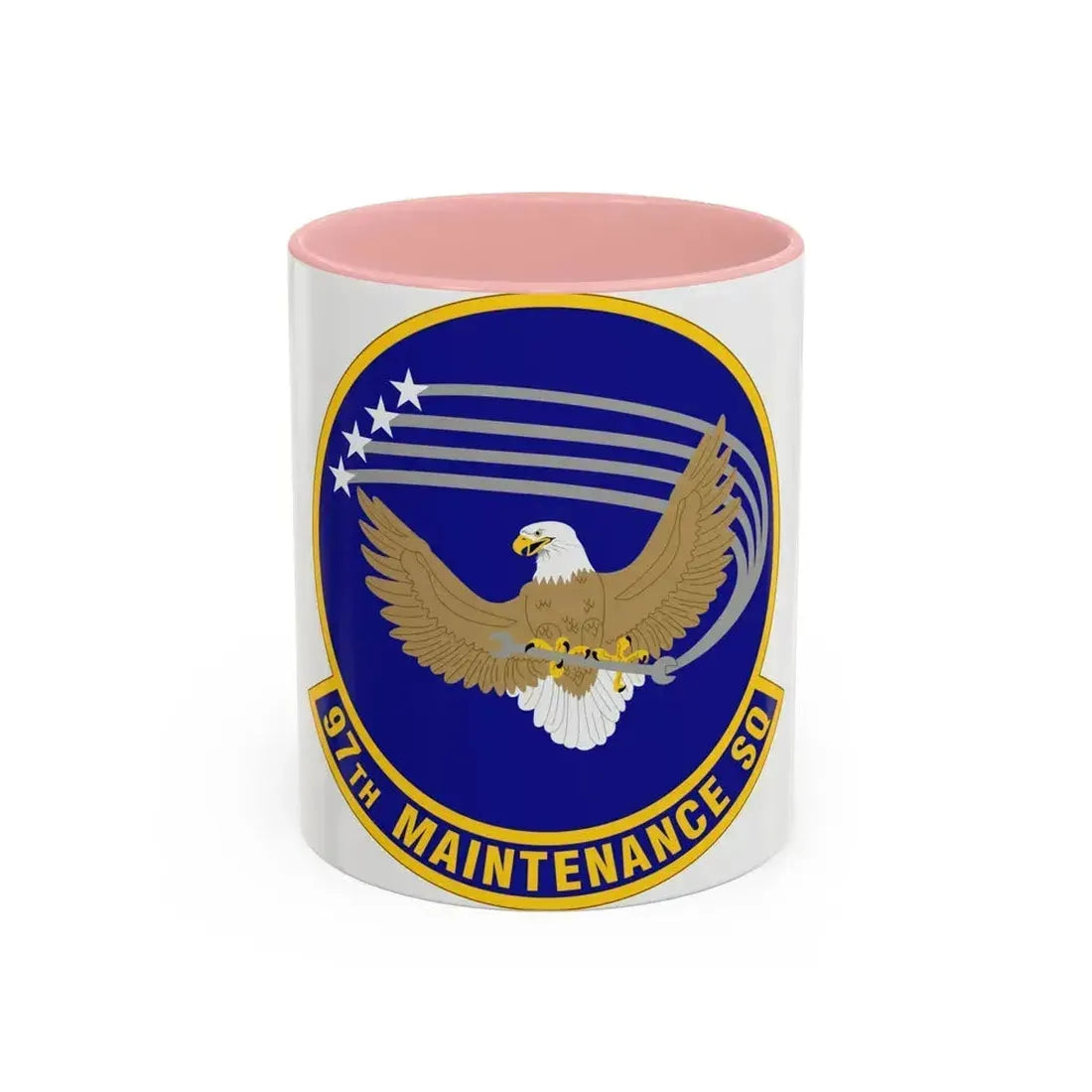 97 Maintenance Squadron AETC (U.S. Air Force) Accent Coffee Mug 11oz Pink - Go Mug Yourself