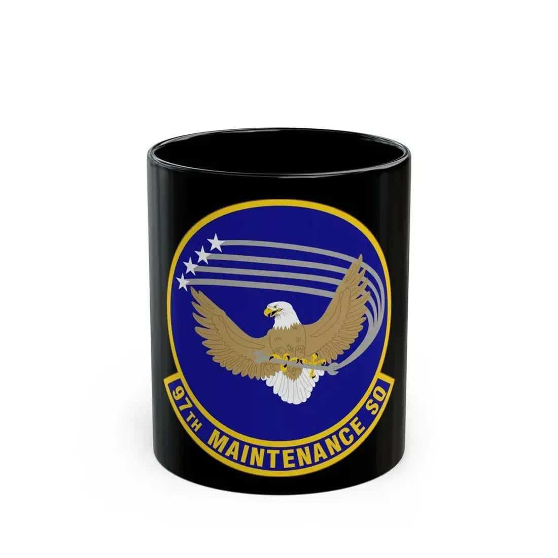 97 Maintenance Squadron AETC (U.S. Air Force) Black Coffee Mug 11oz - Go Mug Yourself