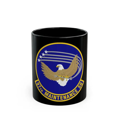 97 Maintenance Squadron AETC (U.S. Air Force) Black Coffee Mug 11oz - Go Mug Yourself