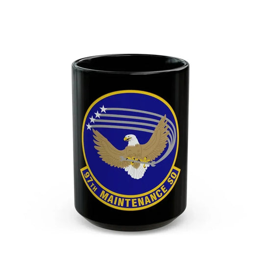 97 Maintenance Squadron AETC (U.S. Air Force) Black Coffee Mug 15oz - Go Mug Yourself