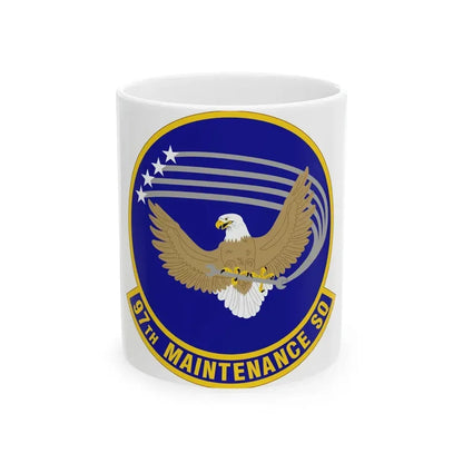 97 Maintenance Squadron AETC (U.S. Air Force) White Coffee Mug 11oz - Go Mug Yourself