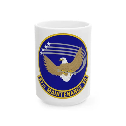 97 Maintenance Squadron AETC (U.S. Air Force) White Coffee Mug 15oz - Go Mug Yourself