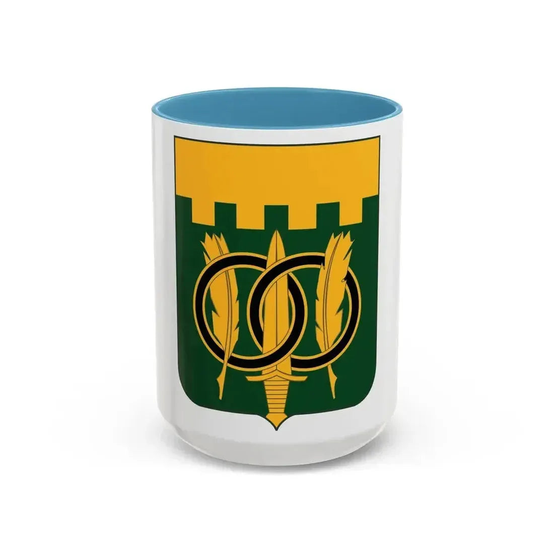 97 Military Police Battalion 2 (U.S. Army) Accent Coffee Mug 15oz Light Blue - Go Mug Yourself