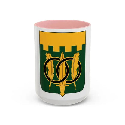 97 Military Police Battalion 2 (U.S. Army) Accent Coffee Mug 15oz Pink - Go Mug Yourself