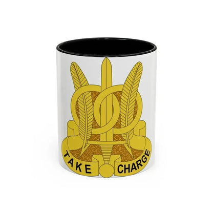 97 Military Police Battalion (U.S. Army) Accent Coffee Mug 11oz Black - Go Mug Yourself