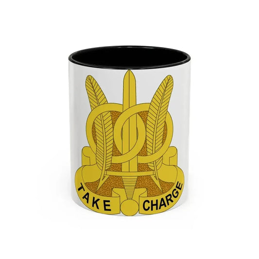 97 Military Police Battalion (U.S. Army) Accent Coffee Mug 11oz Black - Go Mug Yourself