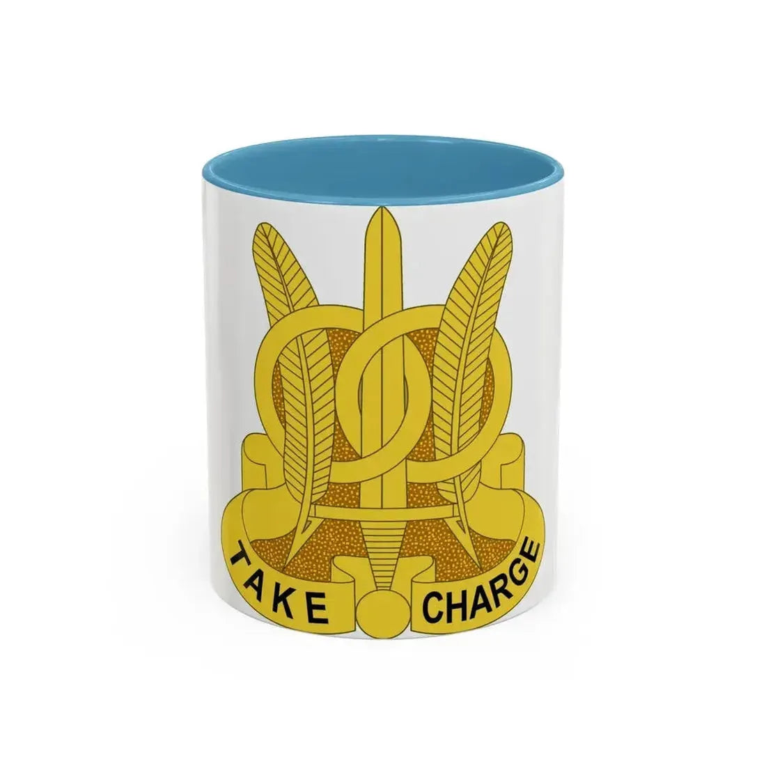 97 Military Police Battalion (U.S. Army) Accent Coffee Mug 11oz Light Blue - Go Mug Yourself