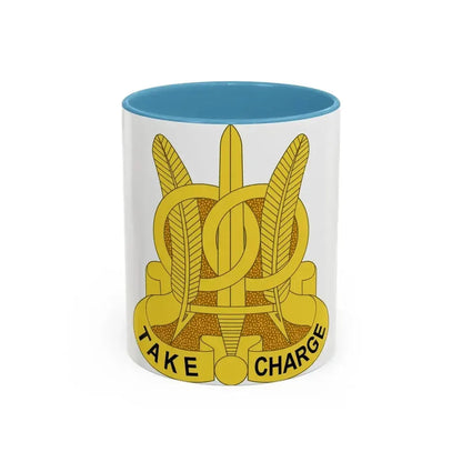 97 Military Police Battalion (U.S. Army) Accent Coffee Mug 11oz Light Blue - Go Mug Yourself