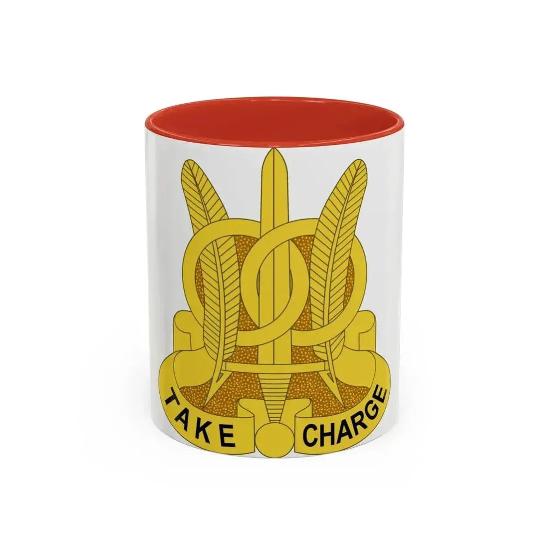 97 Military Police Battalion (U.S. Army) Accent Coffee Mug 11oz Red - Go Mug Yourself