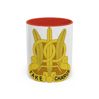 97 Military Police Battalion (U.S. Army) Accent Coffee Mug 11oz Red - Go Mug Yourself