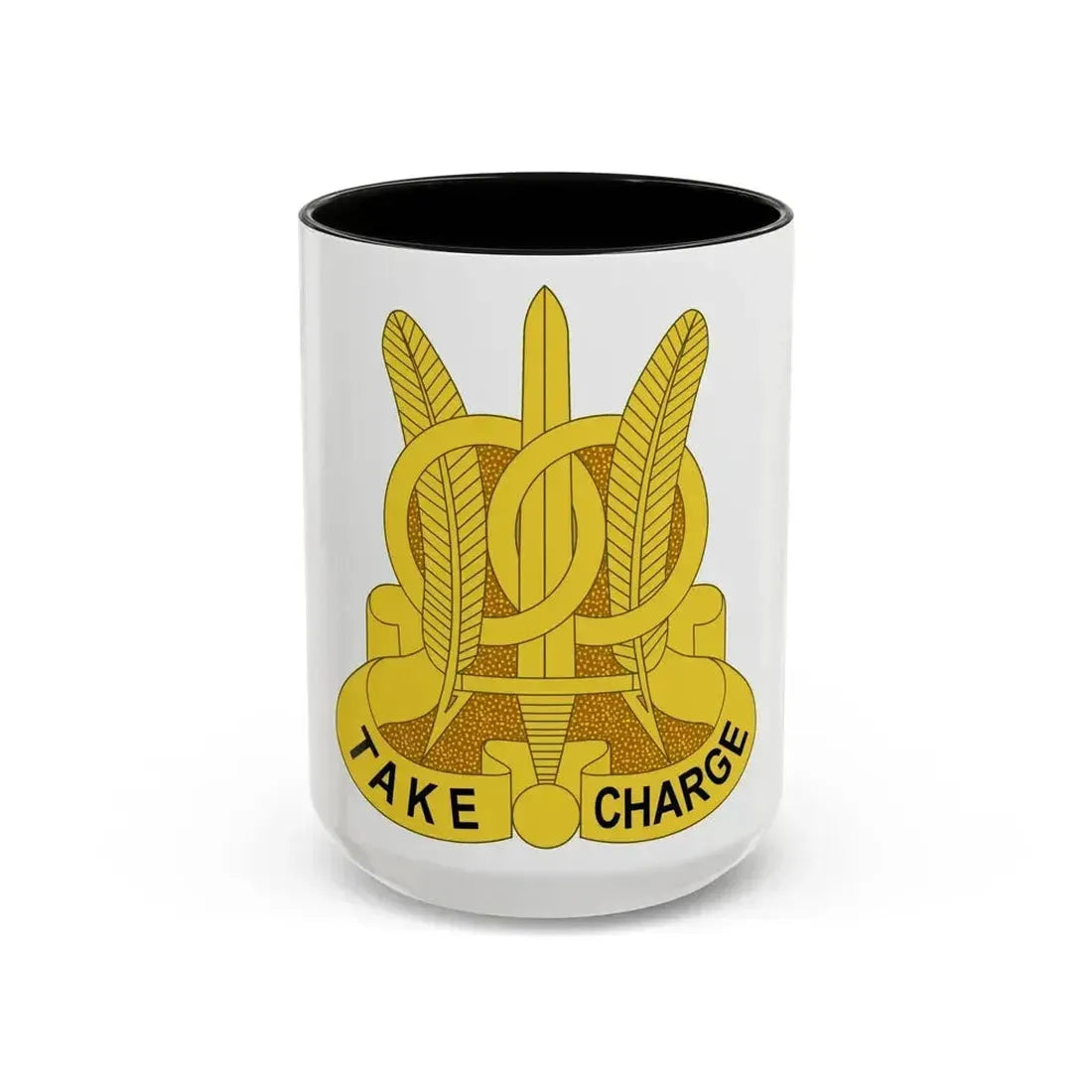 97 Military Police Battalion (U.S. Army) Accent Coffee Mug 15oz Black - Go Mug Yourself