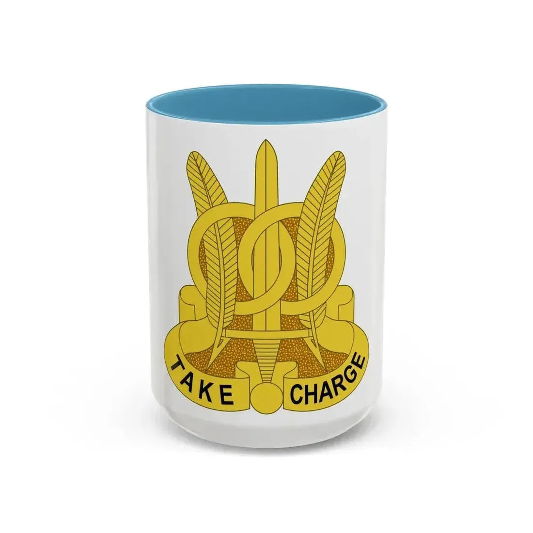 97 Military Police Battalion (U.S. Army) Accent Coffee Mug 15oz Light Blue - Go Mug Yourself