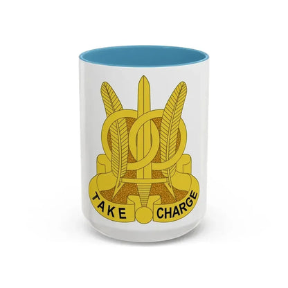 97 Military Police Battalion (U.S. Army) Accent Coffee Mug 15oz Light Blue - Go Mug Yourself