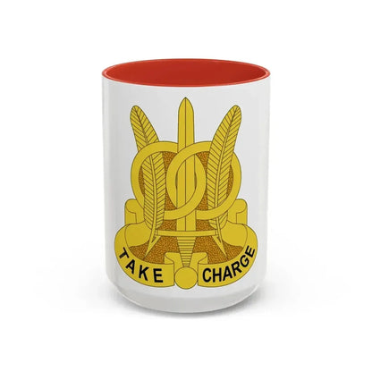 97 Military Police Battalion (U.S. Army) Accent Coffee Mug 15oz Red - Go Mug Yourself