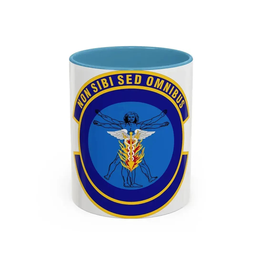 97 Operational Medical Readiness Squadron AETC (U.S. Air Force) Accent Coffee Mug 11oz Light Blue - Go Mug Yourself