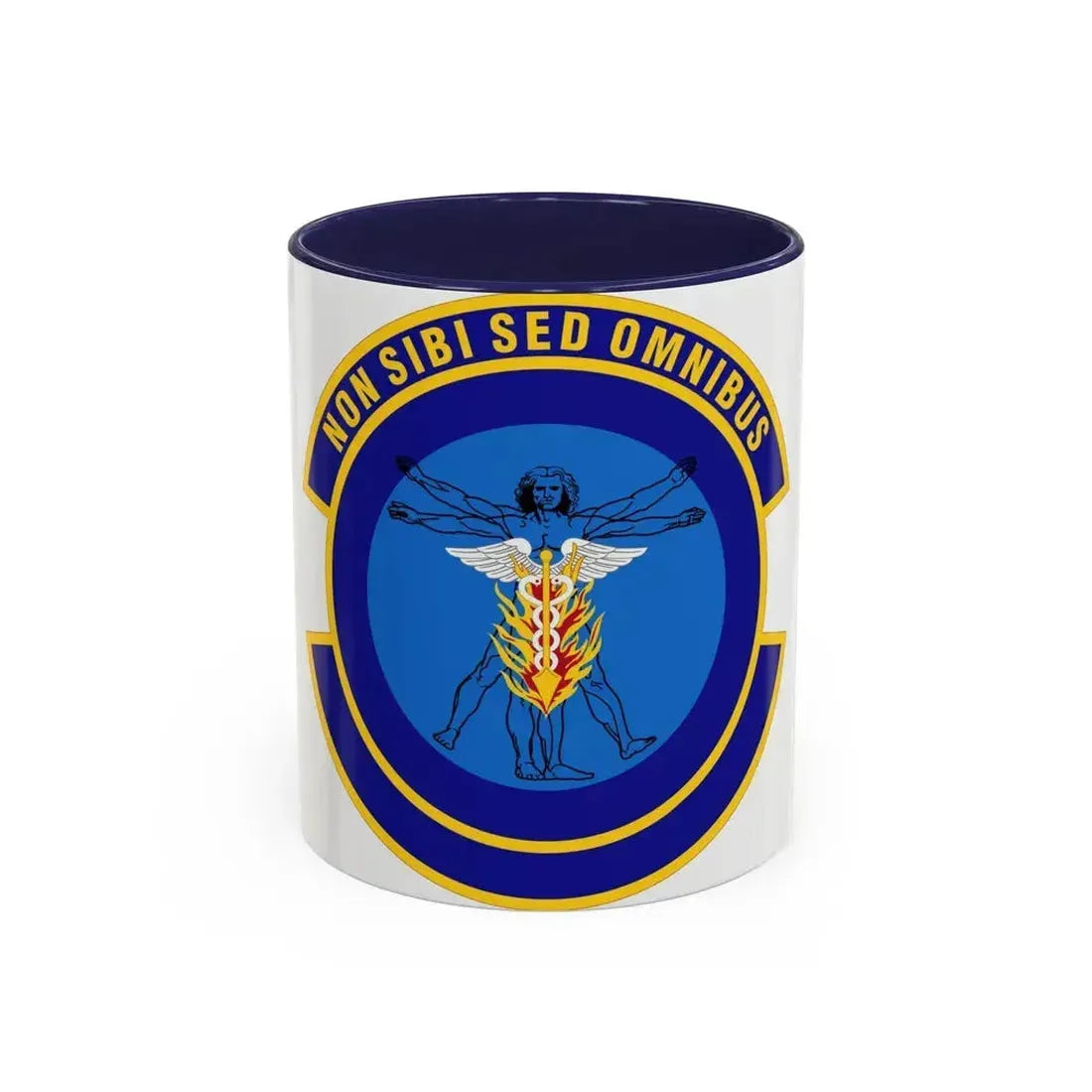 97 Operational Medical Readiness Squadron AETC (U.S. Air Force) Accent Coffee Mug 11oz Navy - Go Mug Yourself