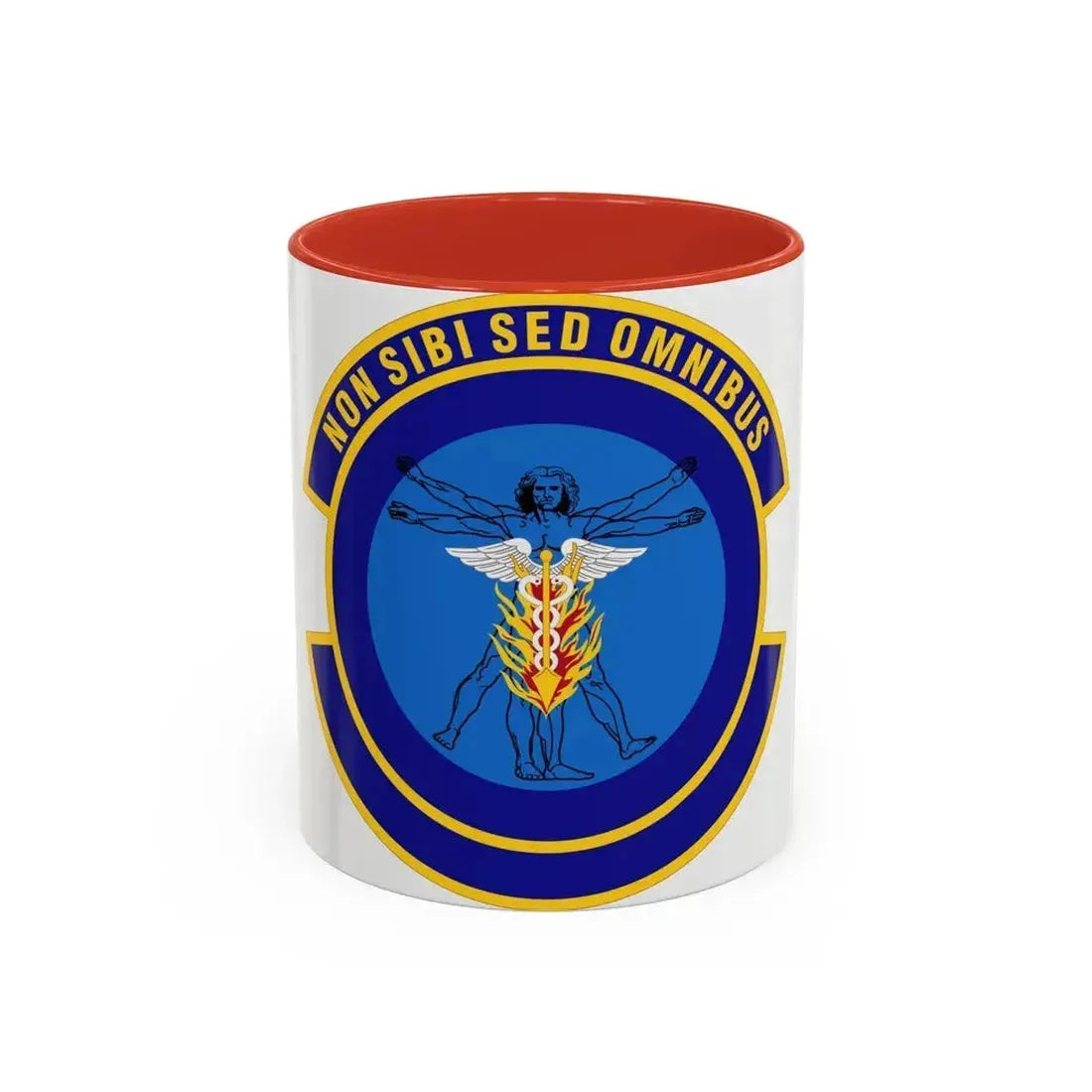 97 Operational Medical Readiness Squadron AETC (U.S. Air Force) Accent Coffee Mug 11oz Red - Go Mug Yourself