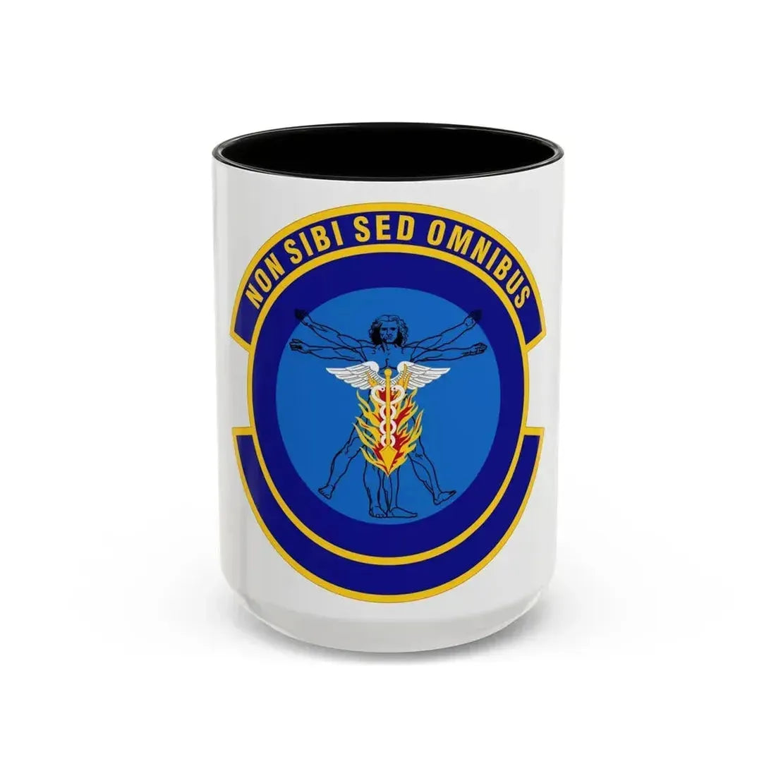 97 Operational Medical Readiness Squadron AETC (U.S. Air Force) Accent Coffee Mug 15oz Black - Go Mug Yourself
