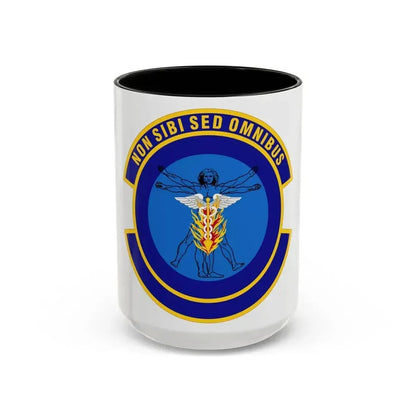 97 Operational Medical Readiness Squadron AETC (U.S. Air Force) Accent Coffee Mug 15oz Black - Go Mug Yourself