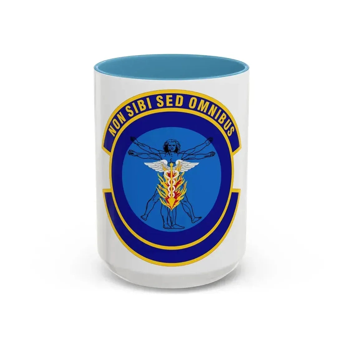 97 Operational Medical Readiness Squadron AETC (U.S. Air Force) Accent Coffee Mug 15oz Light Blue - Go Mug Yourself