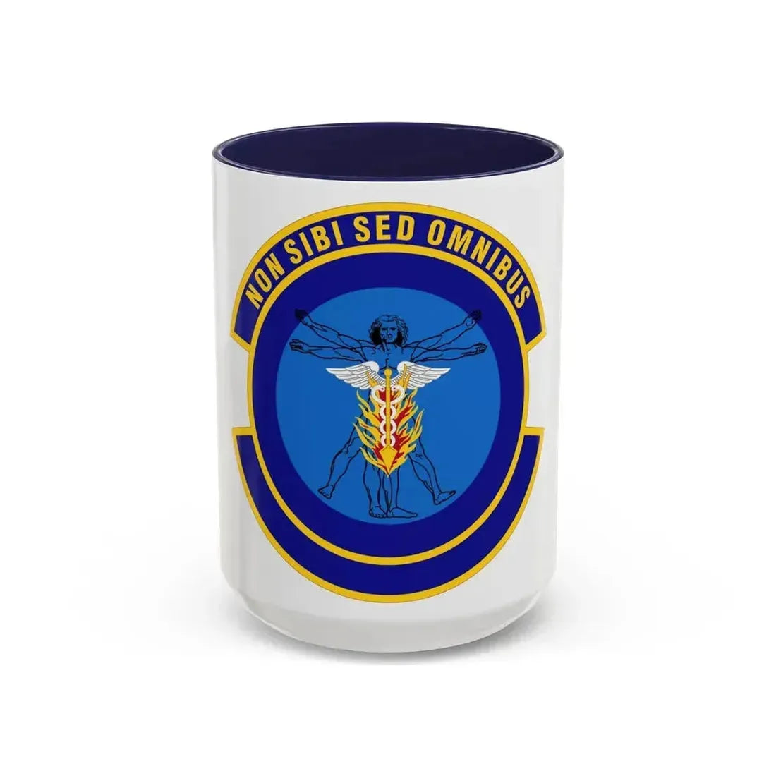97 Operational Medical Readiness Squadron AETC (U.S. Air Force) Accent Coffee Mug 15oz Navy - Go Mug Yourself