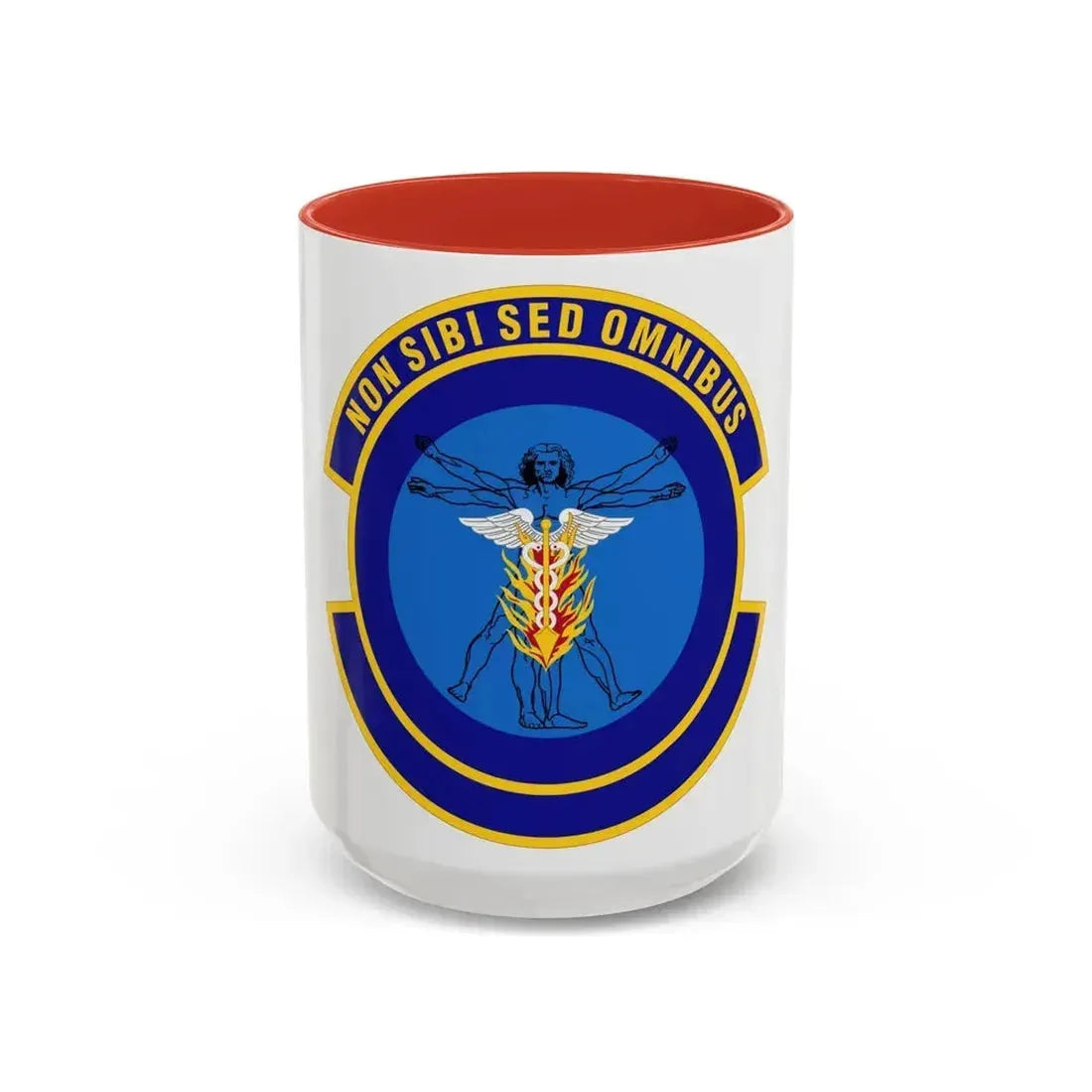 97 Operational Medical Readiness Squadron AETC (U.S. Air Force) Accent Coffee Mug 15oz Red - Go Mug Yourself