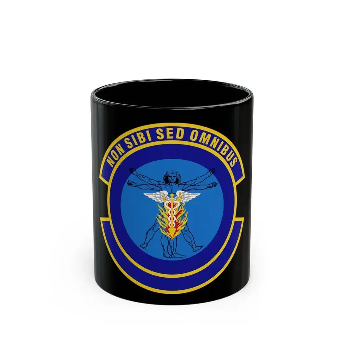 97 Operational Medical Readiness Squadron AETC (U.S. Air Force) Black Coffee Mug 11oz - Go Mug Yourself