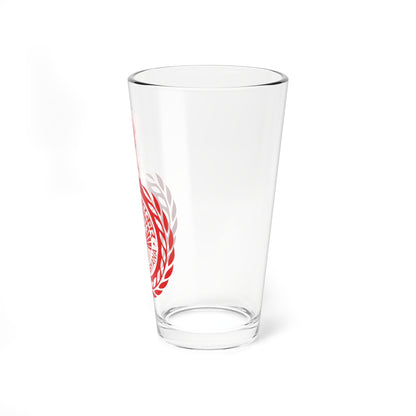 Emblem of Haryana (India) (Coat of Arms) Pint Glass 16oz