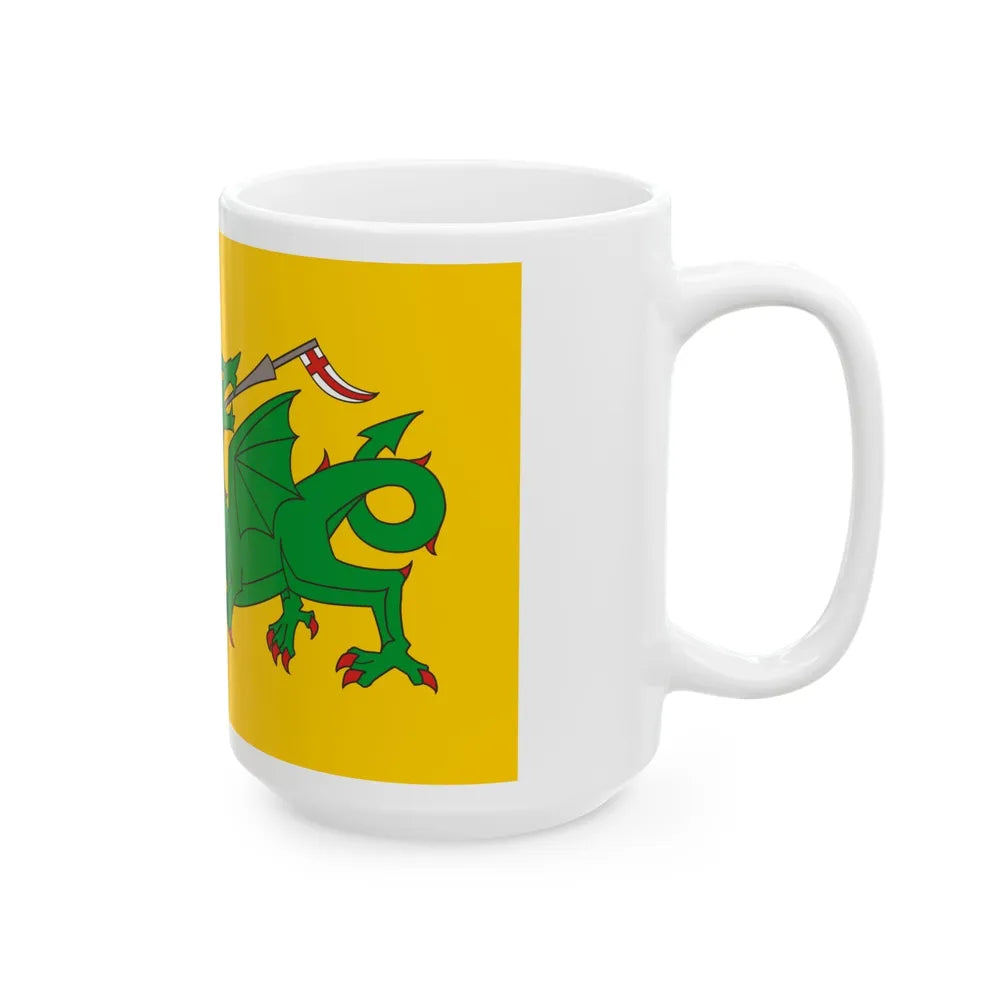 Flag of Evenley UK - White Coffee Mug-Go Mug Yourself