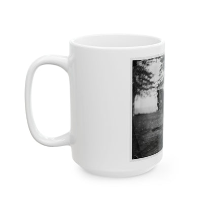 Brandy Station, Va. Lt. Col. Orson H. Hart, A.A.G. Of 3d Corps, And Horse (U.S. Civil War) White Coffee Mug