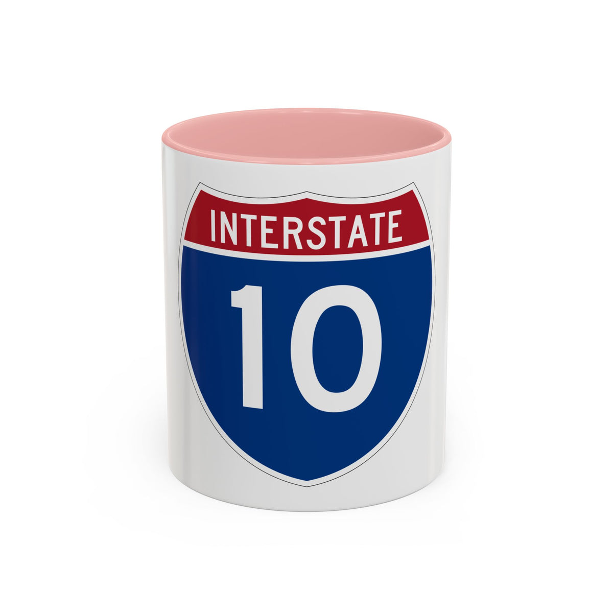 Interstate 10 (U.S. Highways) Accent Coffee Mug