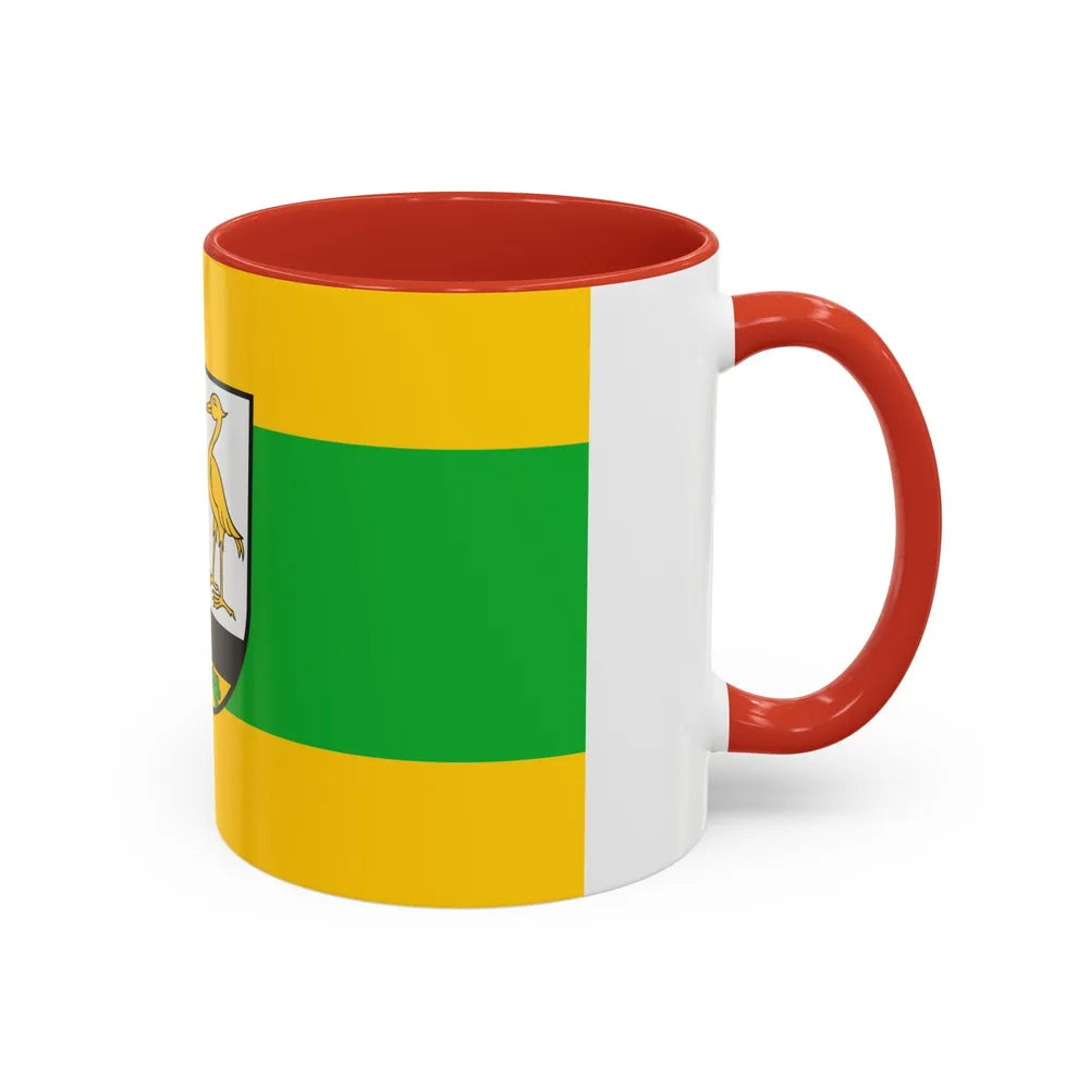 Flag of Greiz Germany - Accent Coffee Mug-Go Mug Yourself