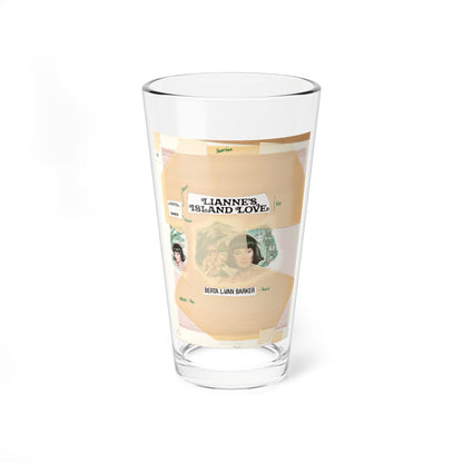 Lianne's Island Love by Berta LaVan Barker (Avalon Books, 1979) - Pint Glass 16oz