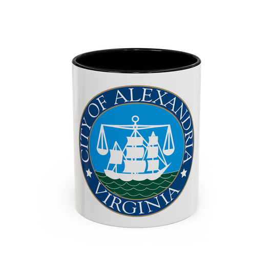 Seal of Alexandria Virginia - Accent Coffee Mug