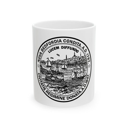 Seal of New Bedford Massachusetts - White Coffee Mug
