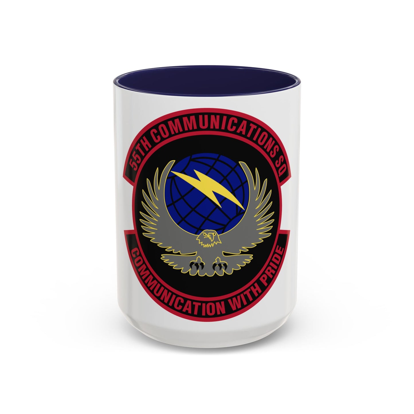 55th Communications Squadron (U.S. Air Force) Accent Coffee Mug